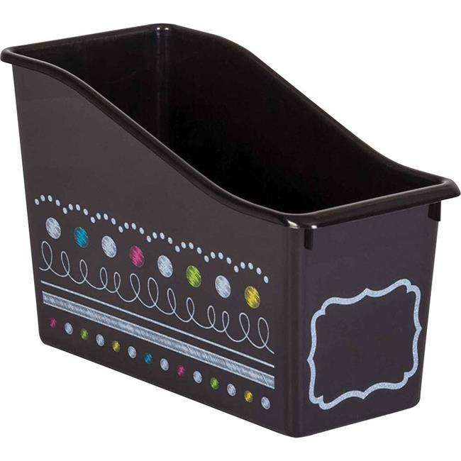 Photo 1 of 6PCK-TCR20341 5.5 X 11.37 in. Chalkboard Brights Plastic Book Bin
