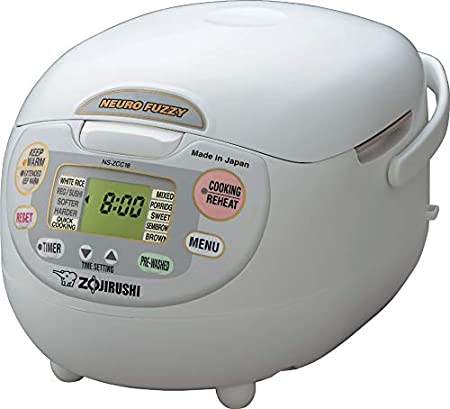 Photo 1 of Zojirushi NS-ZCC18 Neuro Fuzzy Rice Cooker & Warmer, 10 Cup, Premium White, Made in Japan
