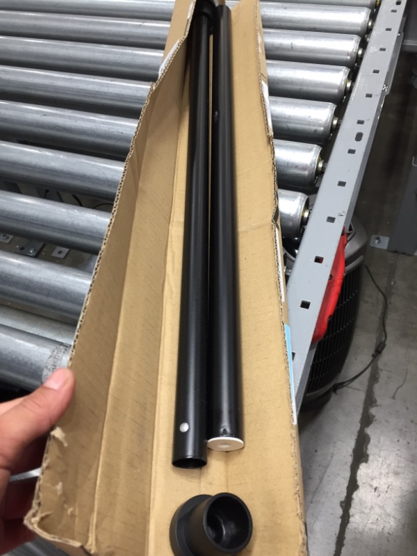 Photo 1 of BRIOFOX Spring Tension Curtain Rod 27-43 Inches Matte Black, Never Rust and Non-Slip Shower Rod, Stainless Steel
