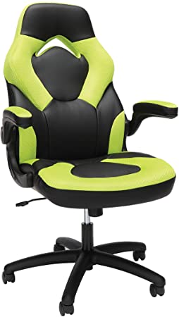 Photo 1 of ***PARTS ONLY*** OFM Racing Style Bonded Leather Gaming Chair, in Green

