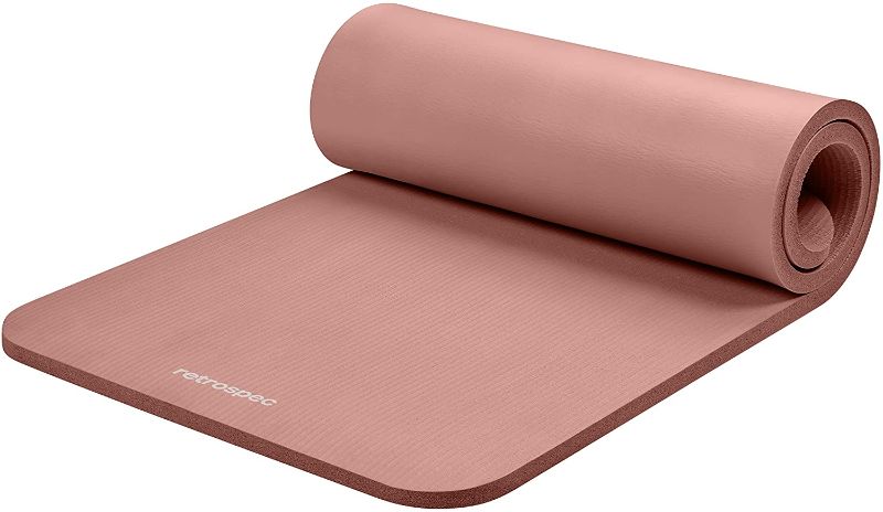 Photo 1 of **DAMAGED**
Retrospec Solana Yoga Mat 1" & 1/2" Thick w/Nylon Strap for Men & Women - Non Slip Exercise Mat for Yoga
