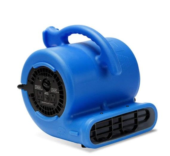 Photo 1 of 1/4 HP Air Mover Blower Fan for Water Damage Restoration Carpet Dryer Floor Home and Plumbing Use in Blue
