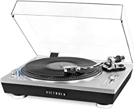 Photo 1 of Victrola Pro Series USB Record Player with 2-Speed Turntable and Dust Cover Silver (VPRO-2000-SLV)
***minor damage***