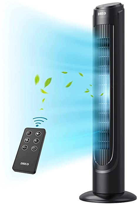 Photo 1 of ***PARTS ONLY*** Tower Fan, Dreo 90° Oscillating Fans with Remote, Quiet Cooling,12 Modes, 12H Timer, Space-Saving, LED Display with Touch Control, 40” Portable Floor Bladeless Fan for Bedroom Living Rooms Office
