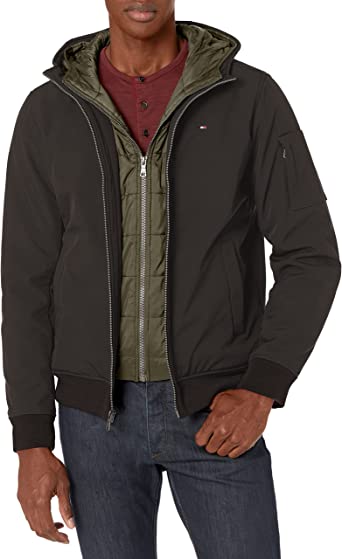 Photo 1 of Tommy Hilfiger Men's Soft Shell Active Filled Bomber Jacket
- Small 