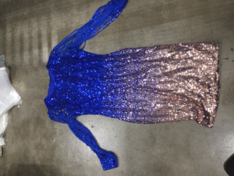 Photo 1 of 2 tone Dress Sparkle Glitter - blue/silver (Unknown brand/size) 