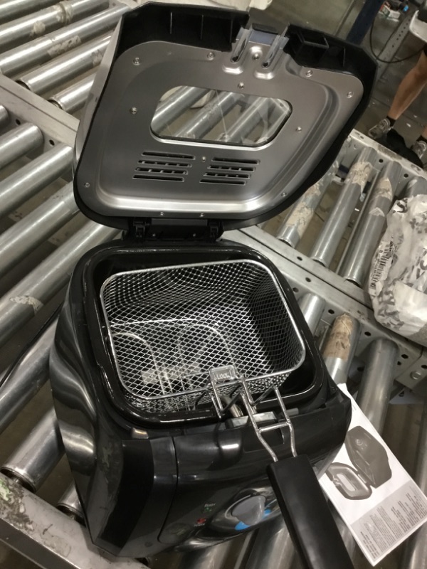 Photo 4 of Hamilton Beach Electric Deep Fryer, Cool Touch Sides Easy to Clean Nonstick Basket, 8 Cups / 2 Liters Oil Capacity, Black
