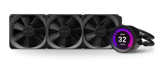 Photo 1 of NZXT Kraken Z73 360mm - RL-KRZ73-01 - AIO RGB CPU Liquid Cooler - Customizable LCD Display - Improved Pump - Powered by CAM V4 - RGB Connector - Aer P 120mm Radiator Fans (3 Included)