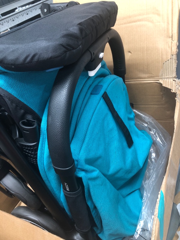 Photo 4 of CYBEX Beezy Stroller, Lightweight Baby Stroller, Compact Fold, Blue, 31.1 x 16.7 x 39.8 inches