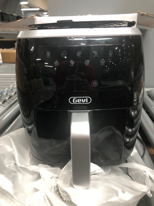 Photo 3 of ***SEE COMMENTS*** Gevi Black 6.3 Quart Capacity Air Fryer with 8 Presets, 60 Minute Timer