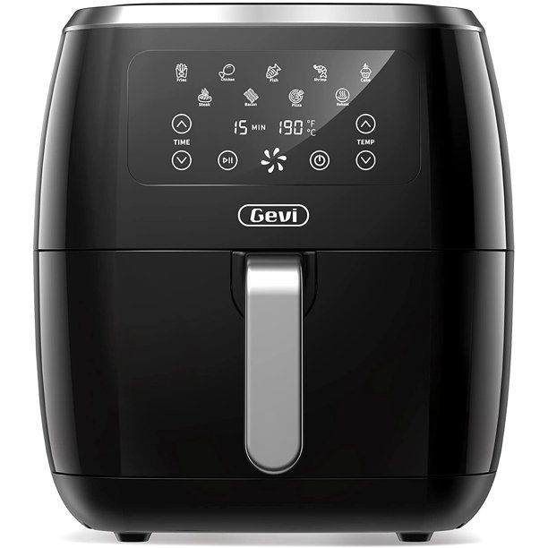 Photo 1 of ***SEE COMMENTS*** Gevi Black 6.3 Quart Capacity Air Fryer with 8 Presets, 60 Minute Timer