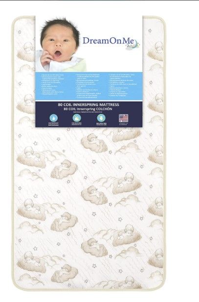 Photo 1 of 2 Sets of Dream On Me 2-in-1 Breathable Twilight 5" Spring Coil Crib and Toddler Bed Mattress - 38" x 24" x 3"