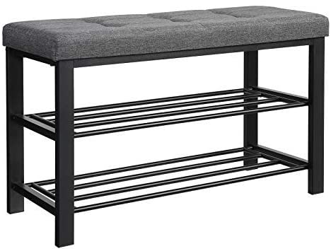 Photo 1 of  ** Similar To Stock Photo** Shoe Bench, 3-Tier Shoe Rack for Entryway BLACk 