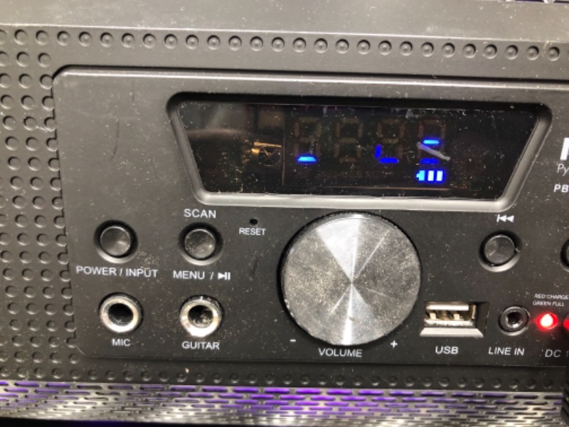 Photo 1 of Pyle Portable Bluetooth Boombox Stereo System 600 W Digital Outdoor Wireless Loud Speaker wLED Lights