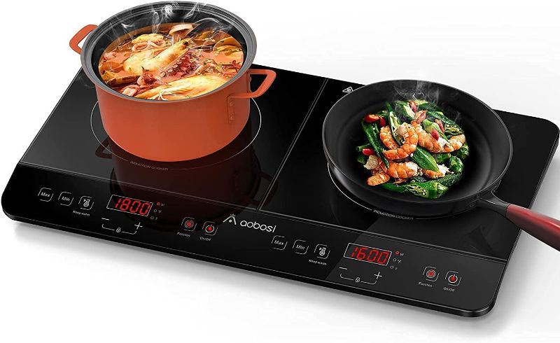 Photo 1 of Aobosi Induction Burner Portable Double Induction Cooktop 