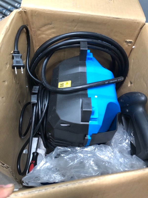 Photo 4 of **see comments**Pressure Washer,3000PSI Electric Pressure Washer, 1.8GPM Electric Power Washer High Pressure Washer with Spray Gun, Brush, and 4 Quick-Connect Spray Tip, Blue missing spray pole
