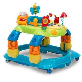 Photo 1 of Delta Children Lil Play Station 4-in-1 Activity Walker in Blue
