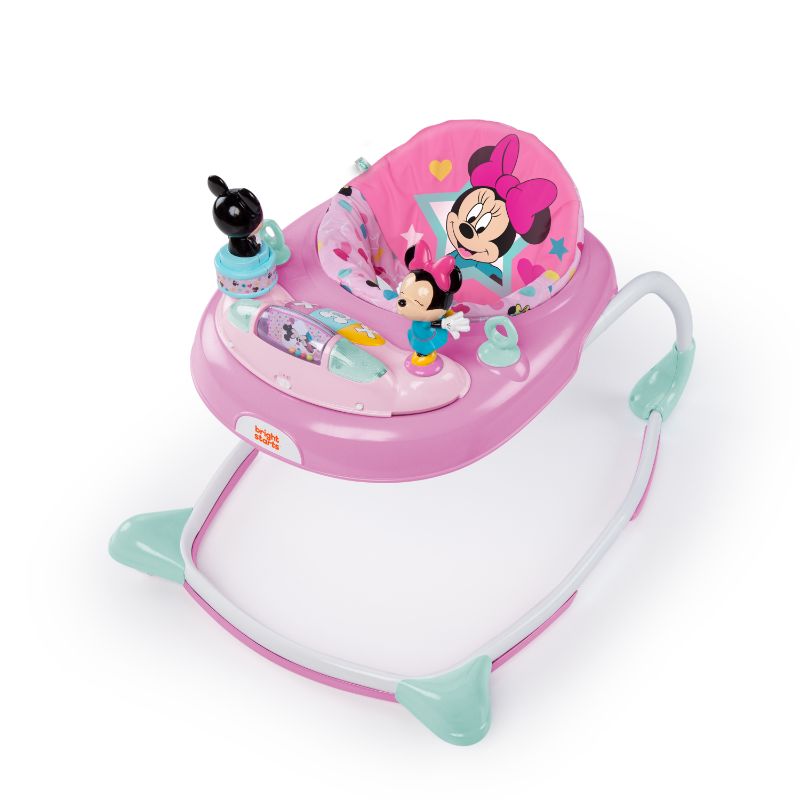 Photo 1 of Bright Starts Disney Baby Minnie Mouse Baby Walker with Activity Station - Stars & Smiles
