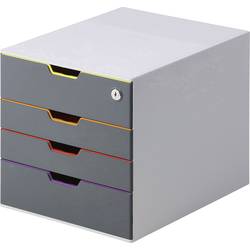 Photo 1 of Durable Varicolor Safe 4 Drawer Box with Lockable Top Drawer Grey Ref
