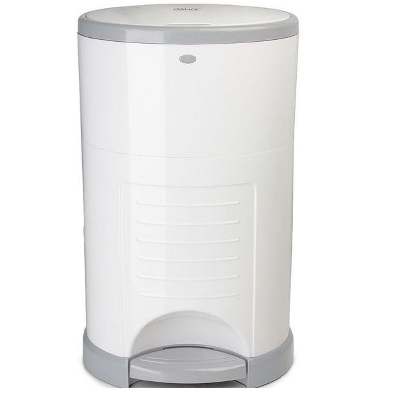 Photo 1 of Dkor Mini Hands-Free Diaper Pail with Refill
