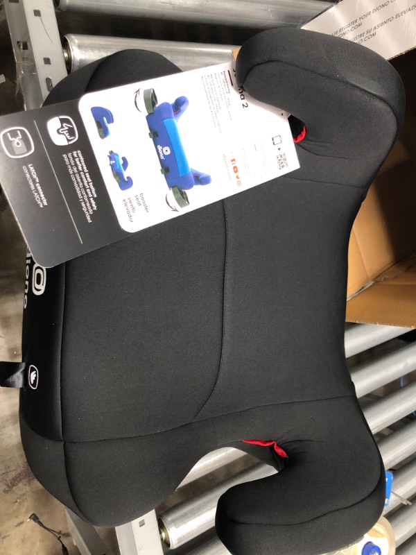 Photo 2 of Diono Solana 2, XL 2022, Dual Latch Connectors, Lightweight Backless Belt-Positioning Booster Car Seat, 8 Years 1 Booster Seat, Black
