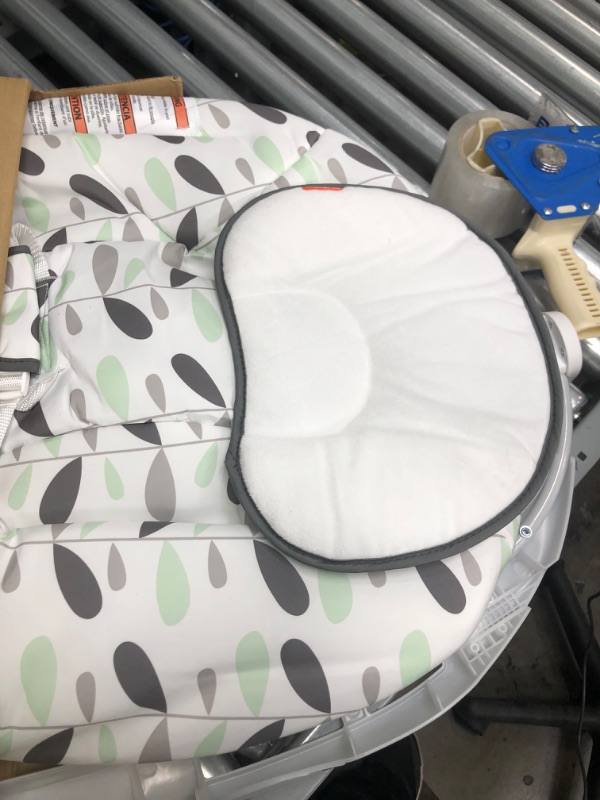 Photo 2 of Fisher-Price See and Soothe Deluxe Bouncer Climbing Leaves, Portable Soothing Baby Seat with Vibrations and Music [Amazon Exclusive]
