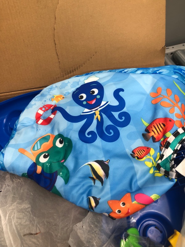 Photo 4 of Baby Einstein Neptune's Ocean Discovery Activity Jumper, Ages 6 months +, Multicolored, 32 x 32 x 33.13"
