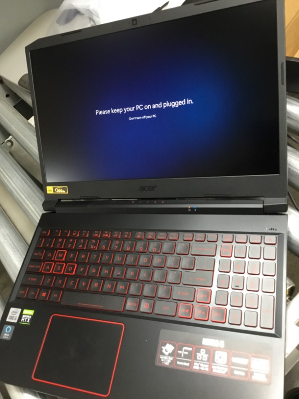 Photo 3 of Acer Nitro 5 AN515-55-53E5 Gaming Laptop | Intel Core i5-10300H | NVIDIA GeForce RTX 3050 Laptop GPU | 15.6" FHD 144Hz IPS Display | 8GB DDR4 | 256GB NVMe SSD | Intel Wi-Fi 6 | Backlit Keyboard