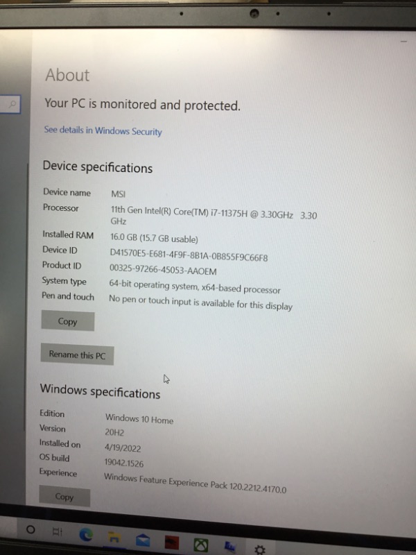 Photo 5 of MSI Stealth 15M Gaming Laptop: 15.6" 144Hz FHD 1080p Display, Intel Core i7-11375H, NVIDIA GeForce RTX 3060, 16GB, 512GB SSD, Thunderbolt 4, WiFi 6, Win10, Carbon Gray (A11UEK-009)
