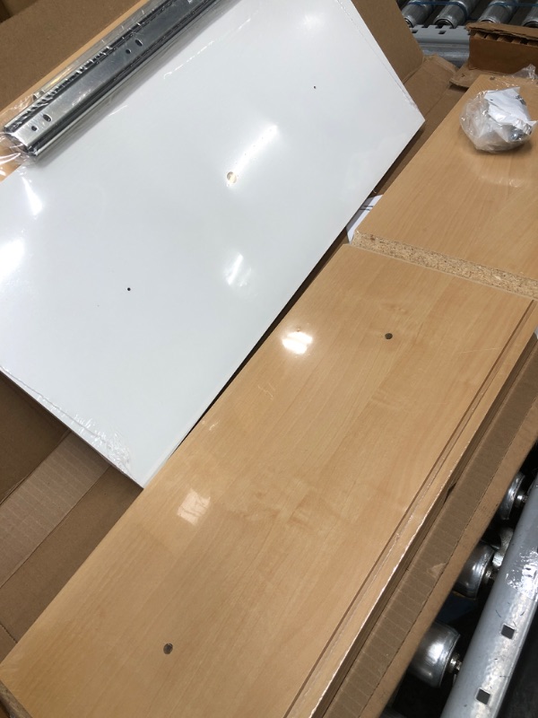 Photo 1 of 12 in. H x 24 in. W White Wood Drawer
