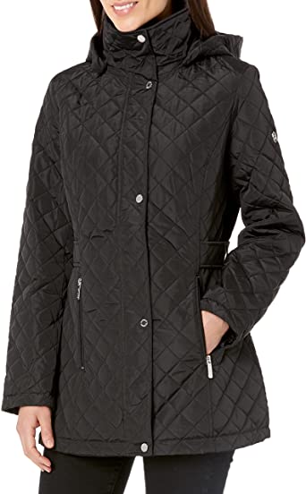 Photo 1 of Calvin Klein Women's Mid-Weight Diamond Quilted Jacket (Standard, XL)
