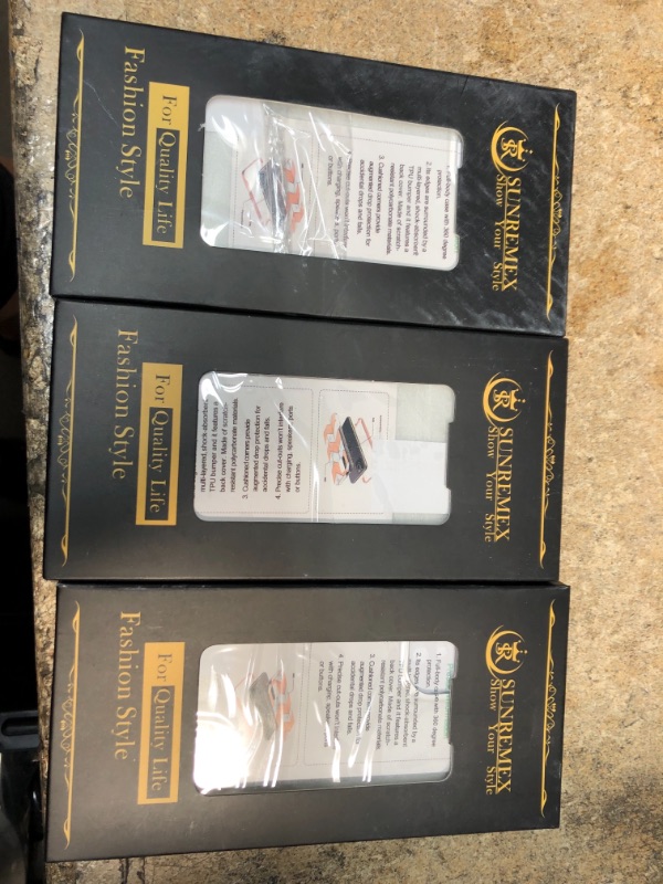 Photo 1 of 3 of -SunRemex Compatible with iPhone 13 Case Clear, iPhone 13 Case Crystal Clear with Tempered Glass Screen Protector (2 Packs) 6.1 Inch.(Clear-Black)
