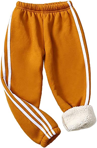 Photo 1 of Digirlsor Kids Toddler Boys Girls Winter Warm Jogger Pants Fleece Lined Elastic Waist Cotton Sweatpants, size 1-2 years
