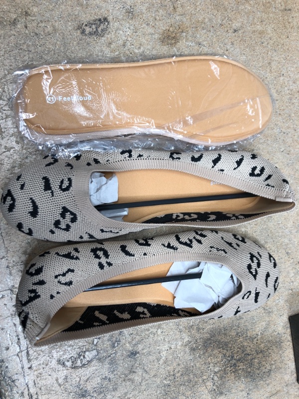 Photo 1 of Feelcloud Women's Flats Loafers Knitted Dress Slip On Casual Shoes Comfortable Breathable Ballet Shoes.- Size 9.5