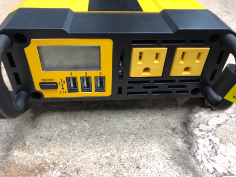Photo 1 of 1000-Watt Portable Car Power Inverter with Triple USB Ports
