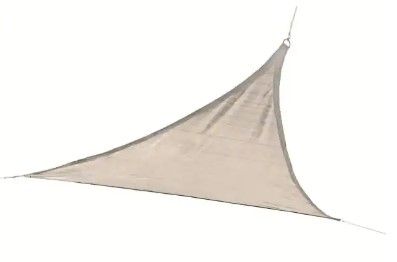 Photo 1 of 12 ft. x 12 ft. Almond Triangle Shade Sail
