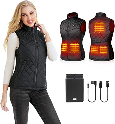 Photo 1 of PETREL Heated Vest for Women with Battery Pack Electric Rechargeable Heated Coat-*MEDIUM/LARGE
