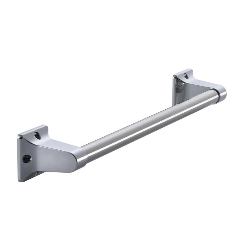 Photo 1 of   2  Glacier Bay 16 in. X 7/8 in. Exposed Screw Assist Bar in Chrome, Grey
