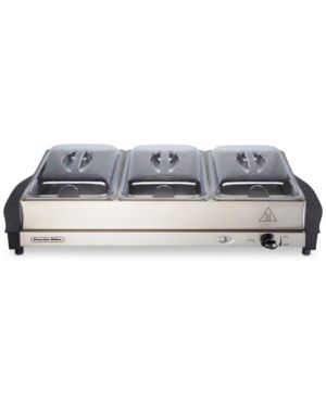 Photo 1 of *READ BELOW** Proctor Silex Triple Buffet Server, One Size , Stainless Steel
