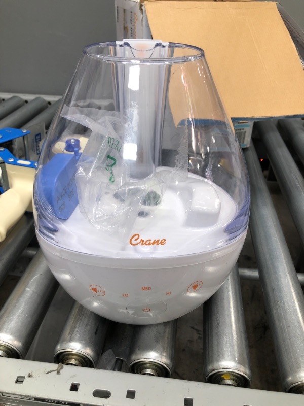 Photo 1 of *READ BELOW** 4 in 1 Top Fill 1 Gal. Cool Mist Humidifier with Sound Machine Clear/white
