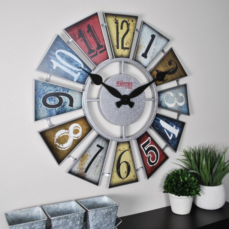 Photo 1 of *READ BELOW** Firstime & Co. 24" Numeral Windmill Farmhouse Clock Multi
