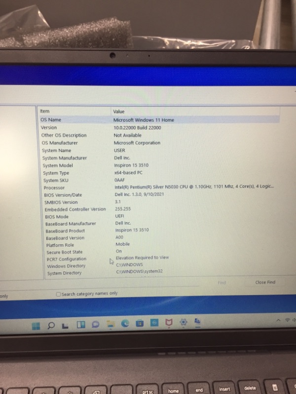 Photo 5 of Inspiron 15 3000 Laptop - DELL 
N5030 CPU
4gb ram
128gb ssd

