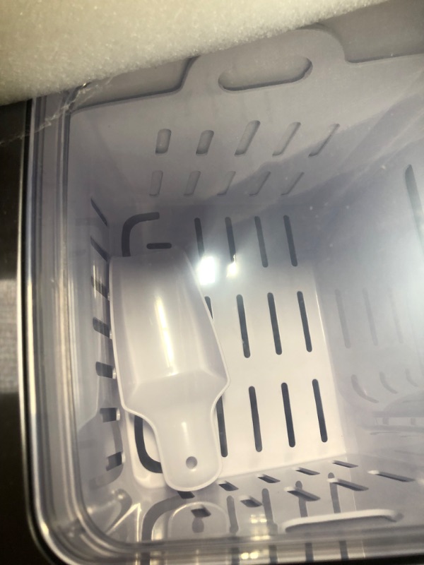 Photo 1 of Wamife Nugget Ice Maker Countertop, Portable Self-Cleaning Pellet Ice Machine, 26lbs in 24Hrs, Stainless Steel Finish Nugget Ice Makers with Ice Scoop & Basket for Home Kitchen RV