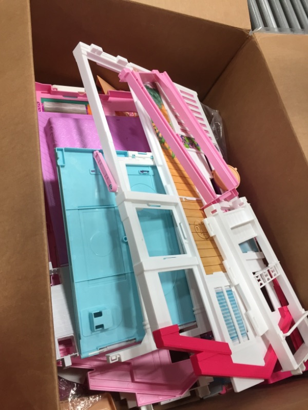 Photo 2 of Barbie 3-Story House with Pop-Up Umbrella, [Amazon Exclusive]
