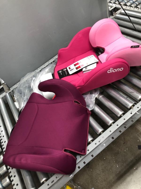 Photo 2 of Diono Cambria 2 XL, Dual Latch Connectors, 2-in-1 Belt Positioning Booster Seat, High-Back to Backless Booster with Space and Room to Grow, 8 Years 1 Booster Seat, Pink
