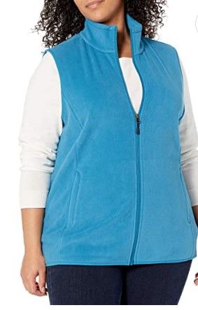 Photo 1 of Amazon Essentials Women's Classic-Fit Sleeveless Polar Soft Fleece Vest (5XL)
