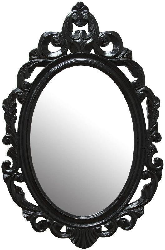 Photo 1 of **DAMAGED**
Stratton Home Décor Stratton Home Decor Black Baroque Wall Mirror
