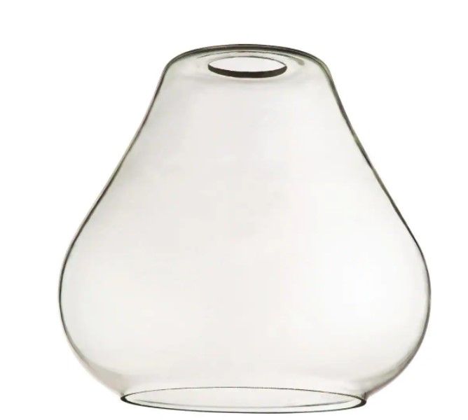 Photo 1 of 7 in. Clear Glass Open Teardrop Shade with 2-1/4 in. Fitter and 7-1/2 in. Width
