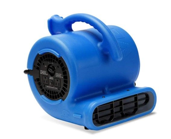 Photo 1 of 1/4 HP Air Mover Blower Fan for Water Damage Restoration Carpet Dryer Floor Home and Plumbing Use in Blue
