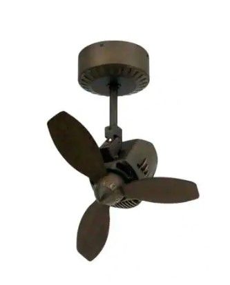 Photo 1 of **INCOMPLETE**
Mustang 18 in. Oscillating Rubbed Bronze Indoor/Outdoor Ceiling Fan
